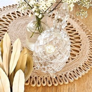 Crystal Pineapple Decorative Jar - Clear Glass